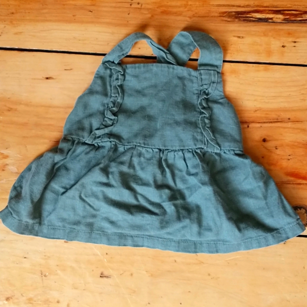 Crossback Cottage core linen top 0-3m